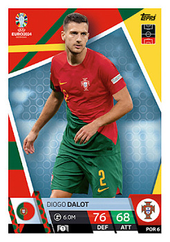Diogo Dalot Portugal Topps Match Attax EURO 2024 #POR6